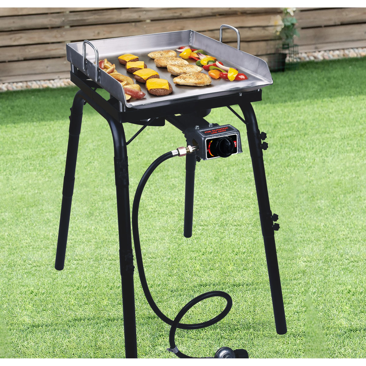 Bene Casa cast-iron Propane Burner with Stand & Comal Set (Party Size)