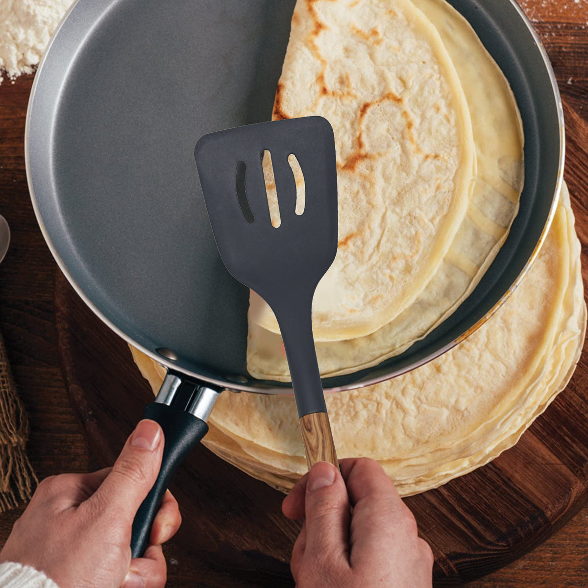 Crepe pans make great sandwiches. Mineral B Crepe pan featuring