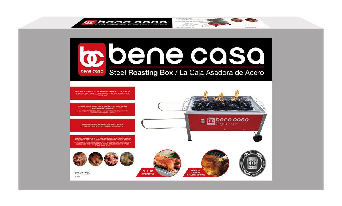 Bene Casa Red Caja Asadora Roasting Box, 70lb capacity