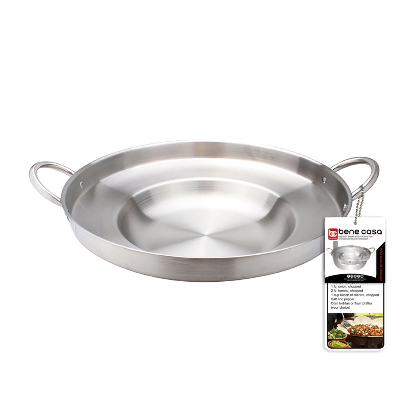 
                  
                    Bene Casa Stainless-Steel Comal Pan
                  
                