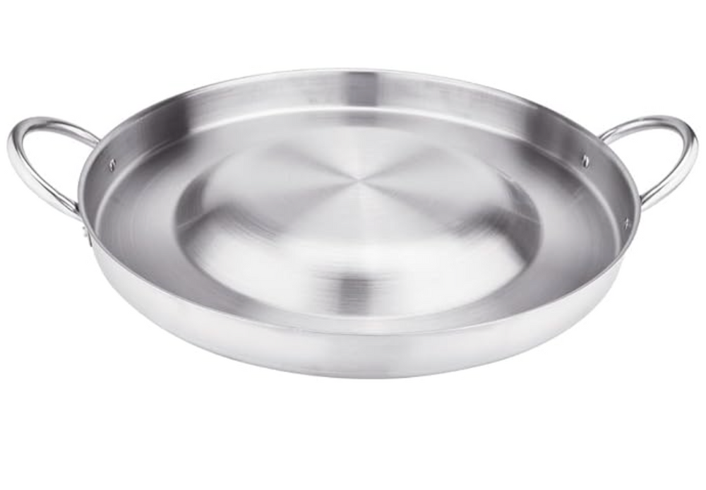 
                  
                    Bene Casa Stainless-steel 22.4-inch Comal pan, belly up, rust free
                  
                