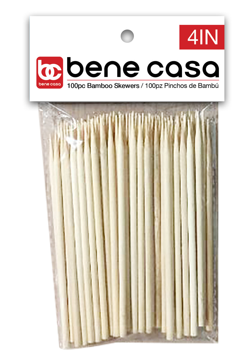 HIC Kitchen Bamboo Skewer, 12in, Pack of 100