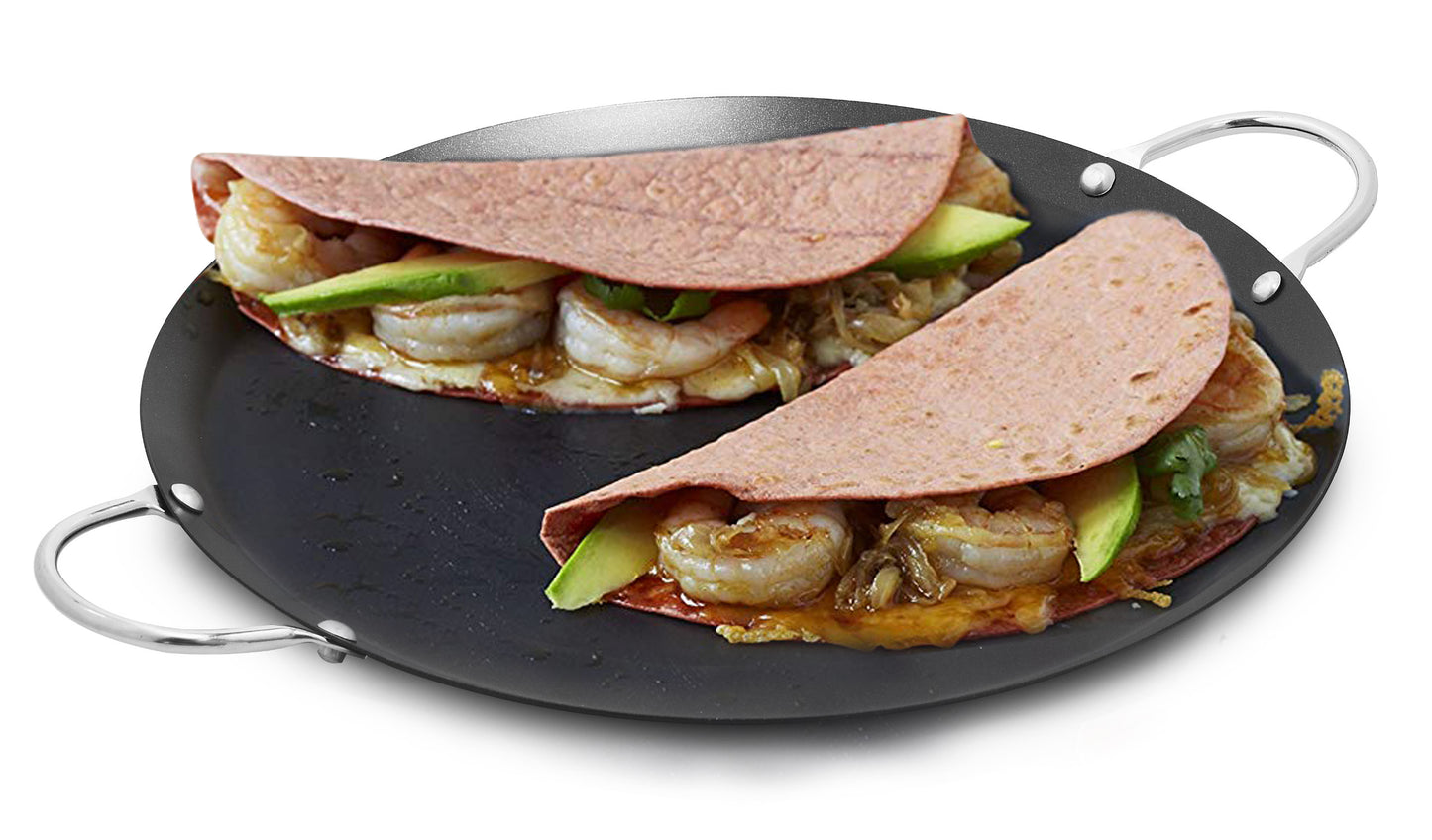 Crepe Pans, Aluminum Griddle For Making Tortillas, Quesadillas
