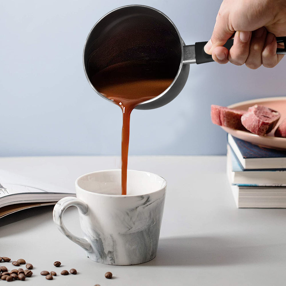 Bene Casa - Black Espresso Coffee Maker with Transparent Carafe - Brews 3  Cups i