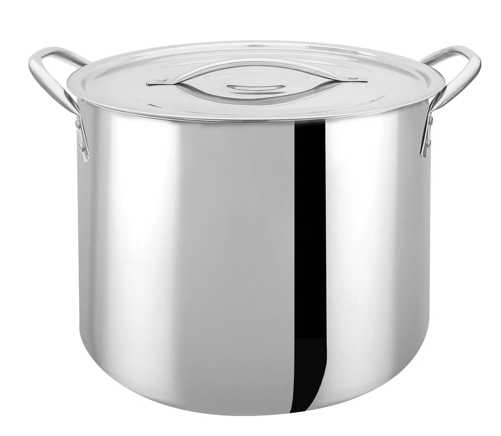Cook N Home Stock Pot with Lid, Basics Stainless Steel Casserole Stockpots,  5-Quart