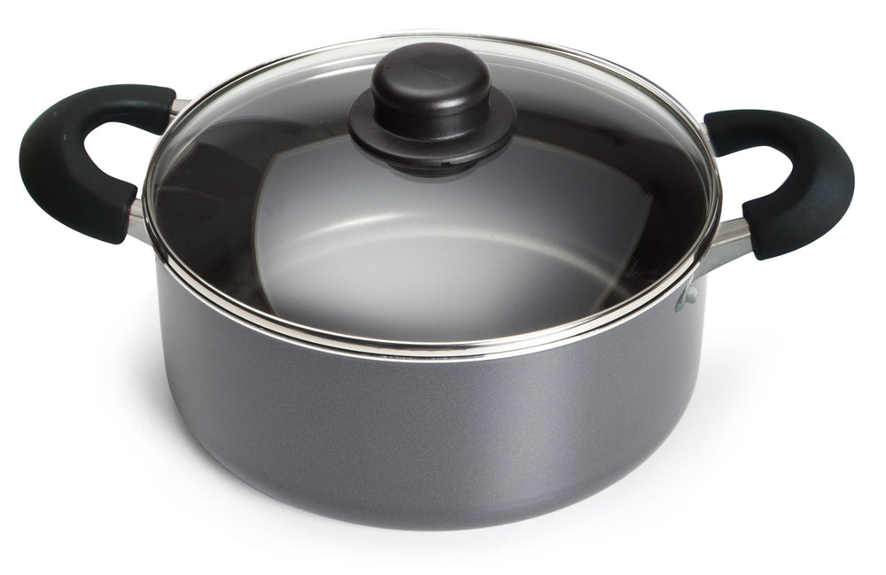 6-Quart Non-Stick Dutch Oven, Black Sold by at Home