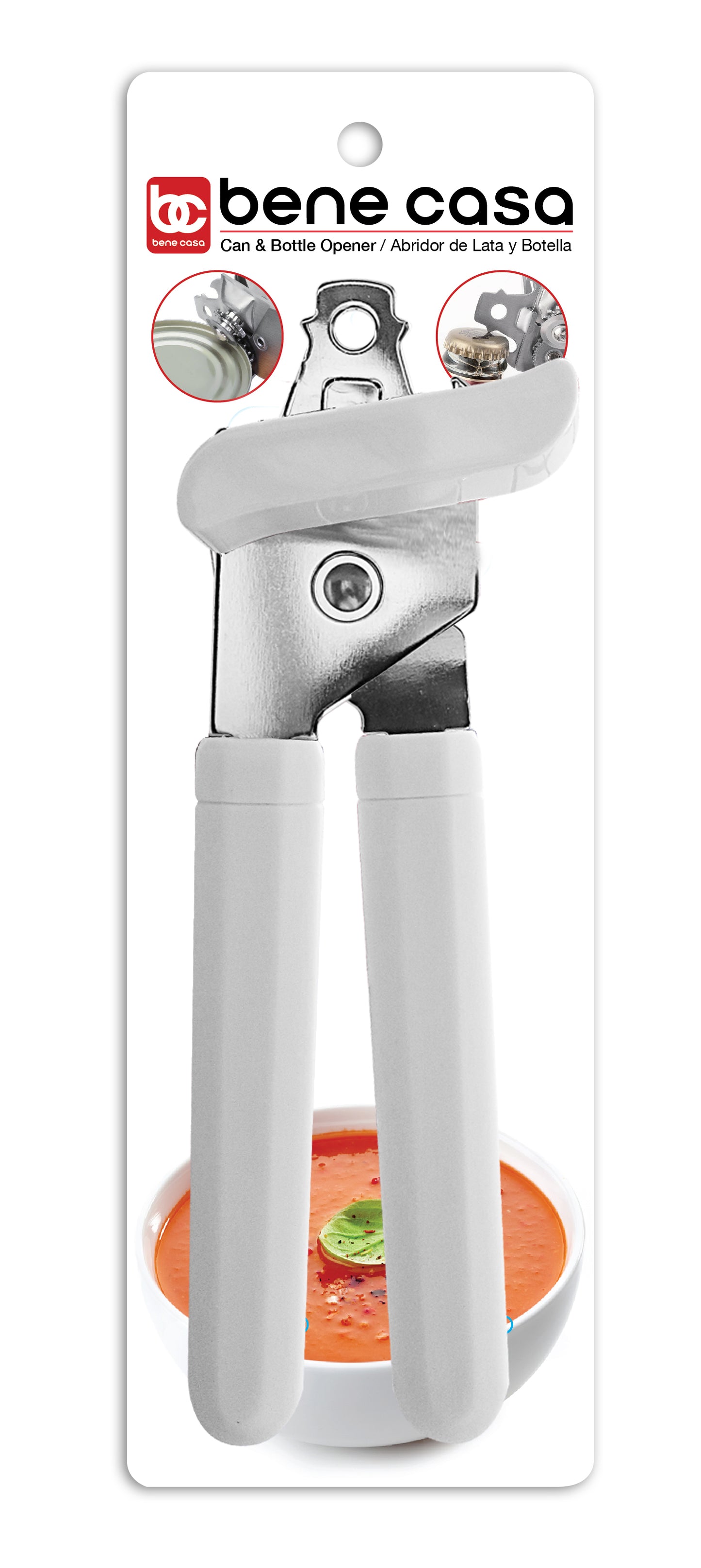 OXO Outdoor Kitchen Compact Can Opener with Built-In Bottle  Opener,Red/Grey : Home & Kitchen
